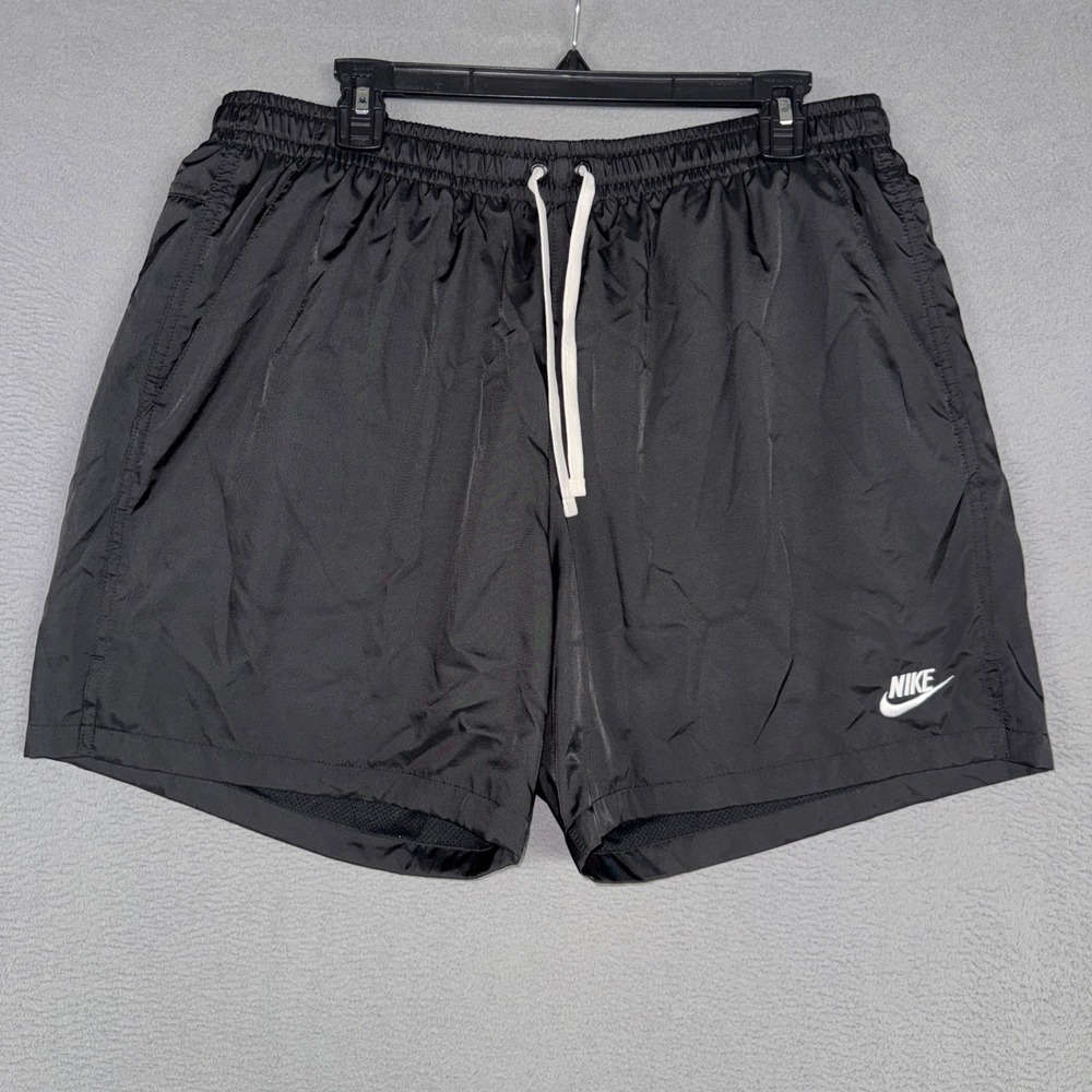 Nike Sportswear Shorts Mens XL Black Woven Flow Lined Athletic Active Polyester